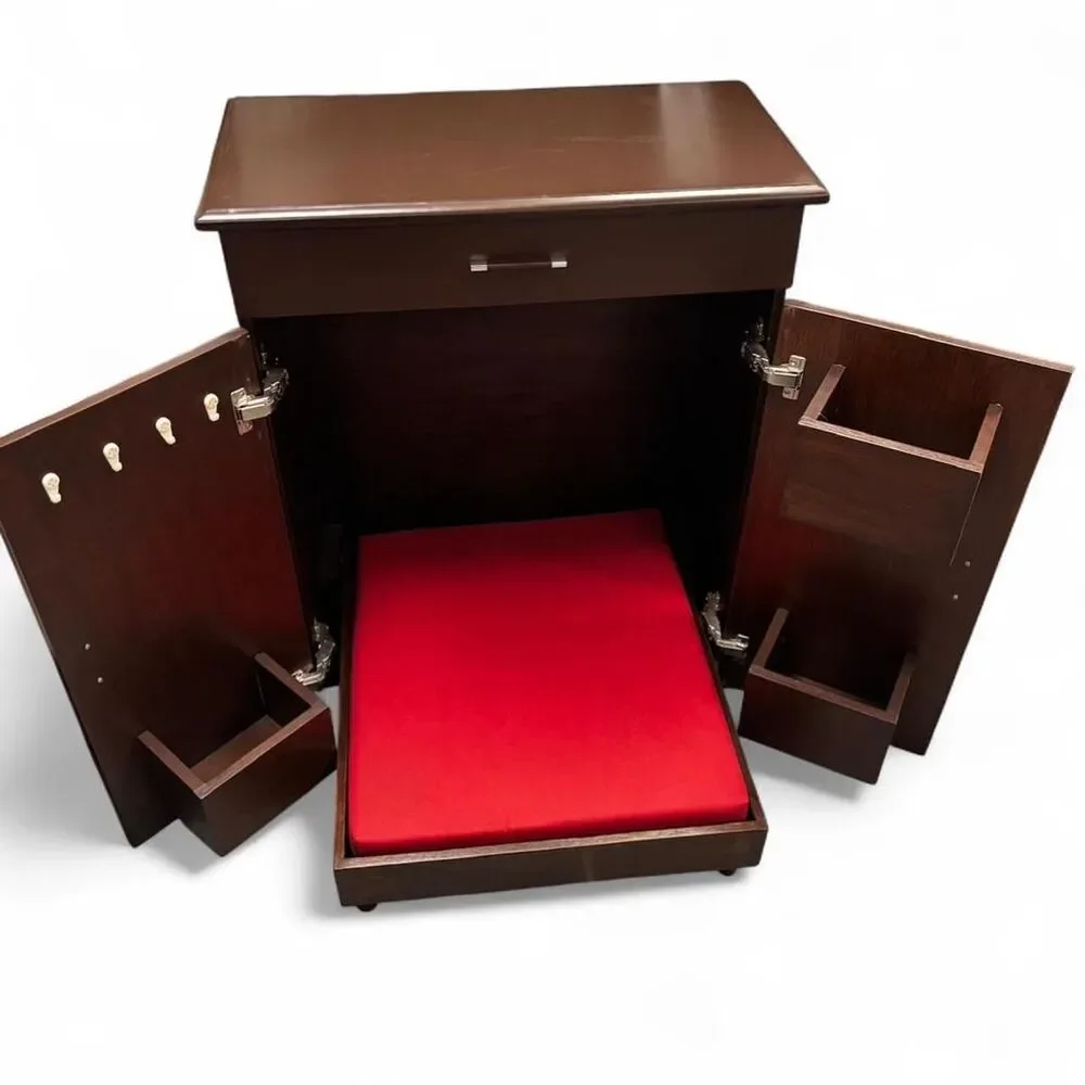 Solid Wood dog or cat murphy bed with mattress